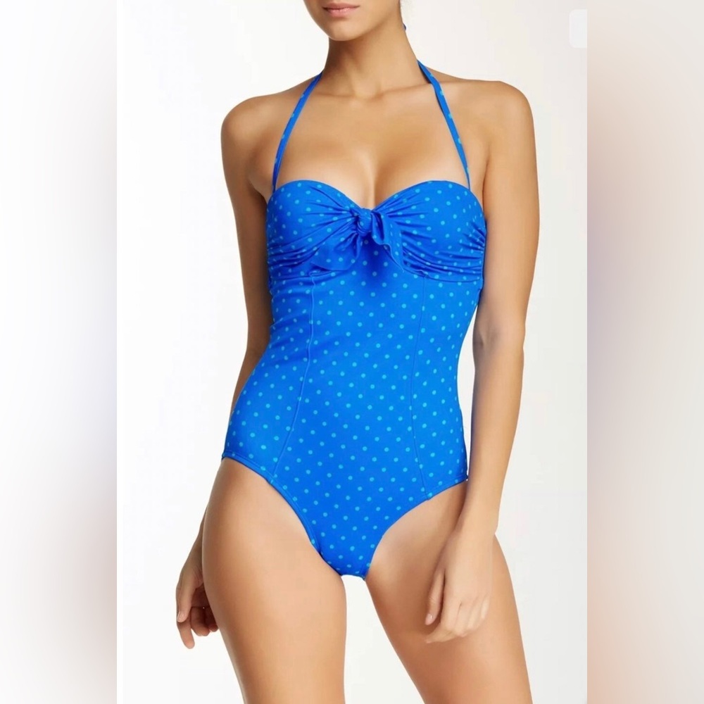 Spanx Blue Swimsuit One Piece Size 14